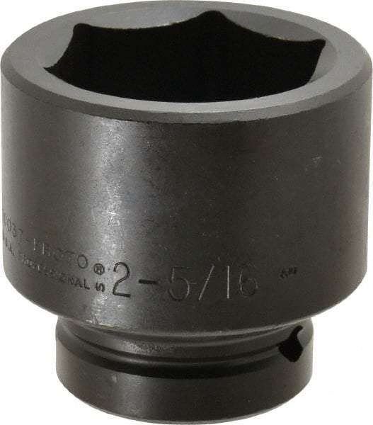 Proto - 1" Drive 2-5/16" Standard Impact Socket - 6 Points, 3-21/64" OAL - All Tool & Supply