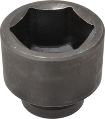 Proto - 1" Drive 2-1/2" Standard Impact Socket - 6 Points, 3-1/2" OAL - All Tool & Supply