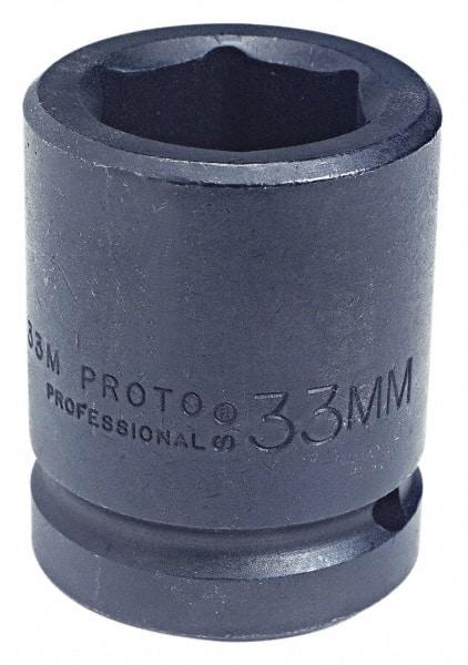 Proto - 1" Drive 4" Standard Impact Socket - 6 Points, 5-1/2" OAL - All Tool & Supply