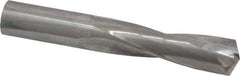 Atrax - 3/4" 135° Spiral Flute Solid Carbide Screw Machine Drill Bit - Bright Finish, Right Hand Cut, 3-1/8" Flute Length, 5" OAL, Split Point, Straight Shank - All Tool & Supply