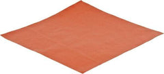 Made in USA - 12" Long, 12" Wide, 0.031" Thick, Silicone Rubber Foam Sheet - 45 to 55 Durometer, Orange-Red, -60 to 600°F, 650 psi Tensile Strength, Adhesive Backing, Stock Length - All Tool & Supply