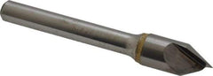 Atrax - 3/8" Head Diam, 1/4" Shank Diam, 1 Flute 60° Solid Carbide Countersink - Bright Finish, 2" OAL, Single End, Straight Shank, Right Hand Cut - All Tool & Supply