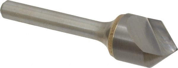 Atrax - 5/8" Head Diam, 1/4" Shank Diam, 1 Flute 90° Solid Carbide Countersink - All Tool & Supply