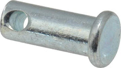 Made in USA - 5/16" Pin Diam, 3/4" OAL, Standard Clevis Pin - 9/64" Hole, 39/64" Usable Length, Zinc-Plated Steel - All Tool & Supply