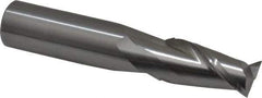 Atrax - 11/16", 1-3/8" LOC, 3/4" Shank Diam, 4" OAL, 2 Flute, Solid Carbide Square End Mill - Single End, Uncoated, Spiral Flute, 30° Helix, Centercutting, Right Hand Cut, Right Hand Flute - All Tool & Supply