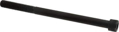 Made in USA - 5/16-18 UNC Hex Socket Drive, Socket Cap Screw - Alloy Steel, Black Oxide Finish, Partially Threaded, 4-1/2" Length Under Head - All Tool & Supply