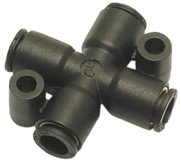 Legris - 6mm Outside Diam, Nylon Push-to-Connect Cross - 290 Max psi, Black - All Tool & Supply