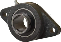 Browning - 1-1/4" ID, 5-9/16" OAL x 3-1/8" OAH 2-Bolt Flange - 2,567 Lb Static Cap, 4,381 Lb Dyn Cap, 4-19/32" Btw Mnt Hole Ctrs, Cast Iron - All Tool & Supply