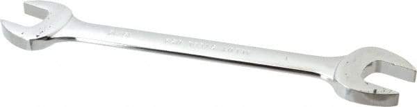 Blackhawk by Proto - 15/16" x 1" Standard Open End Wrench - 11-13/32" OAL, Double End, Full Polish Finish, 15° Head Angle - All Tool & Supply