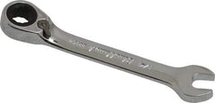 Blackhawk by Proto - 1/4" 12 Point Combination Wrench - 15° Head Angle, 3-3/32" OAL, Steel, Chrome Finish - All Tool & Supply