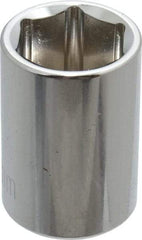 Paramount - 3/8" Drive, Standard Hand Socket - 6 Points, 1-3/16" OAL, Steel, Chrome Finish - All Tool & Supply