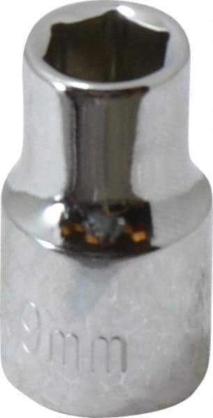 Paramount - 3/8" Drive, Standard Hand Socket - 6 Points, 1-3/16" OAL, Steel, Chrome Finish - All Tool & Supply