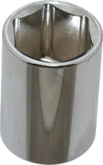 Paramount - 5/8", 3/8" Drive, Standard Hand Socket - 6 Points, 1-3/16" OAL, Steel, Chrome Finish - All Tool & Supply