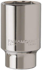 Paramount - 1-5/8", 3/4" Drive, Deep Hand Socket - 6 Points, 3-1/2" OAL, Steel, Chrome Finish - All Tool & Supply