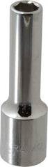 Paramount - 3/8", 1/2" Drive, Deep Hand Socket - 6 Points, 3-1/4" OAL, Steel, Chrome Finish - All Tool & Supply