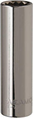 Paramount - 1/2" Drive, Deep Hand Socket - 12 Points, 3-9/32" OAL, Steel, Chrome Finish - All Tool & Supply