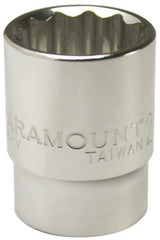 Paramount - 31/32", 1/2" Drive, Standard Hand Socket - 12 Points, 1-1/2" OAL, Steel, Chrome Finish - All Tool & Supply