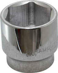 Paramount - 1-1/2", 1/2" Drive, Standard Hand Socket - 6 Points, 1-1/2" OAL, Steel, Chrome Finish - All Tool & Supply