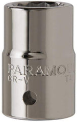 Paramount - 13/16", 3/4" Drive, Standard Hand Socket - 12 Points, 2" OAL, Chrome Finish - All Tool & Supply