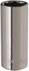 Paramount - 3/8" Drive, Deep Hand Socket - 6 Points, 2-1/2" OAL, Steel, Chrome Finish - All Tool & Supply