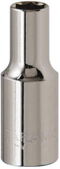 Paramount - 3/8" Drive, Deep Hand Socket - 6 Points, 1-15/16" OAL, Steel, Chrome Finish - All Tool & Supply