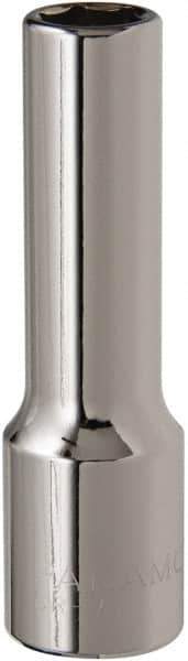 Paramount - 1/2" Drive, Deep Hand Socket - 6 Points, 3-3/32" OAL, Steel, Chrome Finish - All Tool & Supply