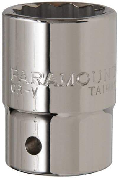 Paramount - 1-1/16", 3/4" Drive, Standard Hand Socket - 12 Points, 2" OAL - All Tool & Supply