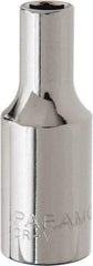 Paramount - 3/8" Drive, Deep Hand Socket - 6 Points, 1-15/16" OAL, Steel, Chrome Finish - All Tool & Supply