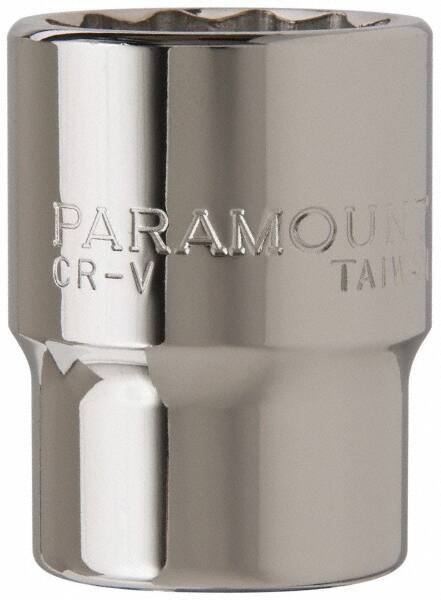 Paramount - 3/4" Drive, Standard Hand Socket - 12 Points, 2-5/16" OAL, Steel, Chrome Finish - All Tool & Supply