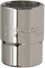 Paramount - 3/4" Drive, Standard Hand Socket - 12 Points, 2-5/16" OAL, Steel, Chrome Finish - All Tool & Supply