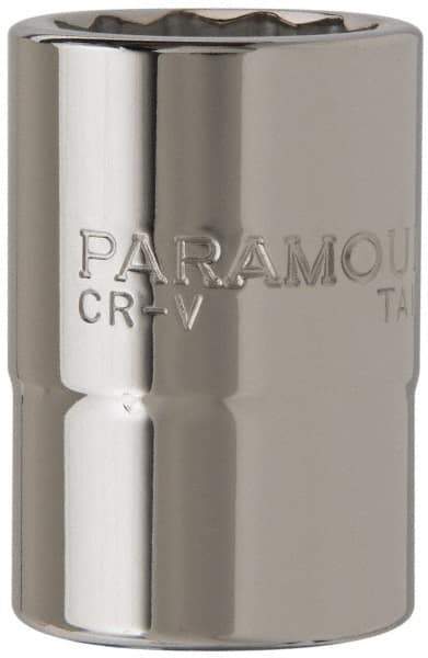 Paramount - 3/4" Drive, Standard Hand Socket - 12 Points, 2-13/64" OAL, Steel, Chrome Finish - All Tool & Supply