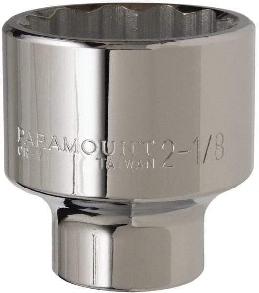 Paramount - 2-1/8", 3/4" Drive, Standard Hand Socket - 12 Points, 3-13/64" OAL - All Tool & Supply