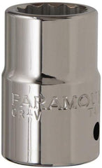 Paramount - 3/4" Drive, Standard Hand Socket - 12 Points, 2" OAL, Steel, Chrome Finish - All Tool & Supply