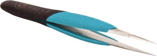 Erem - 5-1/2" OAL 3C-SA Ergonomic Tweezers - Straight, High Precision Tips - All Tool & Supply