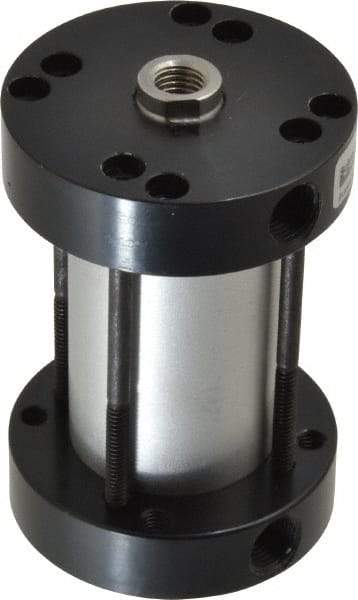 Parker - 2" Stroke x 1-1/8" Bore Double Acting Air Cylinder - 1/8 Port, 5/16-24 Rod Thread, -10 to 200°F - All Tool & Supply