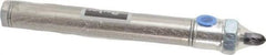 Parker - 4" Stroke x 3/4" Bore Double Acting Air Cylinder - 1/8 Port, 1/4-28 Rod Thread, 250 Max psi, 14 to 140°F - All Tool & Supply