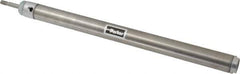 Parker - 12" Stroke x 1-1/16" Bore Double Acting Air Cylinder - 1/8 Port, 5/16-24 Rod Thread, 250 Max psi, 14 to 140°F - All Tool & Supply