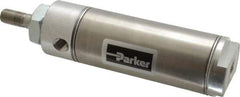 Parker - 2" Stroke x 1-1/2" Bore Double Acting Air Cylinder - 1/8 Port, 7/16-20 Rod Thread, 250 Max psi, 14 to 140°F - All Tool & Supply