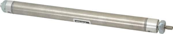 Parker - 10" Stroke x 1-1/16" Bore Double Acting Air Cylinder - 1/8 Port, 5/16-24 Rod Thread, 250 Max psi, 14 to 140°F - All Tool & Supply