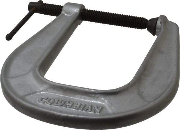 Wilton - Light-Duty 2-1/2" Max Opening, 4-3/4" Throat Depth, Ductile Iron Standard C-Clamp - 1,600 Lb Capacity, 0" Min Opening, Extra Deep Throat - All Tool & Supply