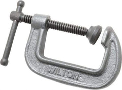 Wilton - Light-Duty 2-1/2" Max Opening, 1-3/4" Throat Depth, Ductile Iron Standard C-Clamp - 1,110 Lb Capacity, 0" Min Opening, Standard Throat Depth - All Tool & Supply