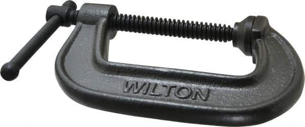 Wilton - Light-Duty 3" Max Opening, 1-7/8" Throat Depth, Ductile Iron Standard C-Clamp - 1,800 Lb Capacity, 0" Min Opening, Standard Throat Depth - All Tool & Supply