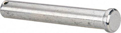 Made in USA - 3/4" Pin Diam, 5" OAL, Standard Clevis Pin - 5/32" Hole, 4-27/32" Usable Length, Uncoated Steel - All Tool & Supply