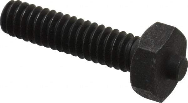 Gibraltar - 1/4-20 Thread, 7/16" Size, 1-1/4" Long, Black Oxide Coated, Steel, Lead Alloy Clamp Rest & Support - 29/32" Thread Length, 5/32" Pin Diam x 5/64" Pin Height, 11/64" Nut Height - All Tool & Supply