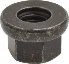 Gibraltar - M6, 14mm Flange Diam, 9mm High, 10mm Across Flats, Flange Nut - Grade 10 Steel, Black Phosphate Finish, 3" Flange Height, DIN 6331 - All Tool & Supply