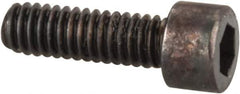 Made in USA - #1-72 UNF Hex Socket Drive, Socket Cap Screw - Alloy Steel, Black Oxide Finish, Fully Threaded, 1/4" Length Under Head - All Tool & Supply