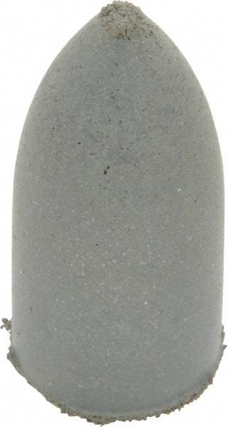 Cratex - 7/8" Max Diam x 1-3/4" Long, Cone, Rubberized Point - Coarse Grade, Silicon Carbide, 1/4" Arbor Hole, Unmounted - All Tool & Supply