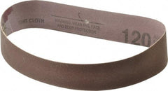 Tru-Maxx - 1-1/2" Wide x 18-15/16" OAL, 120 Grit, Aluminum Oxide Abrasive Belt - Aluminum Oxide, Fine, Coated - All Tool & Supply