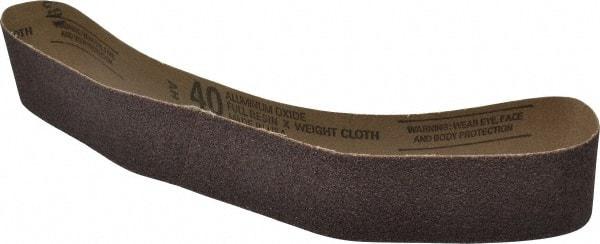 Tru-Maxx - 2" Wide x 30" OAL, 40 Grit, Aluminum Oxide Abrasive Belt - Aluminum Oxide, Coarse, Coated - All Tool & Supply