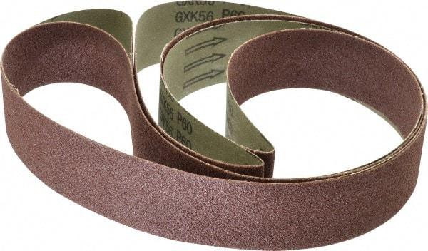 Tru-Maxx - 2" Wide x 132" OAL, 60 Grit, Aluminum Oxide Abrasive Belt - Aluminum Oxide, Medium, Coated - All Tool & Supply